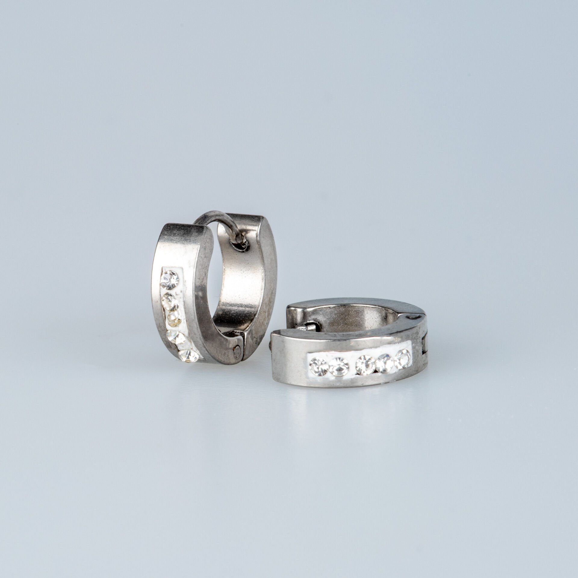 Steel Earring Pair 4X9mm