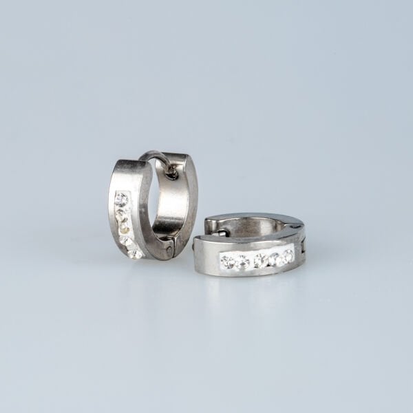 Steel Earring Pair 4X9mm