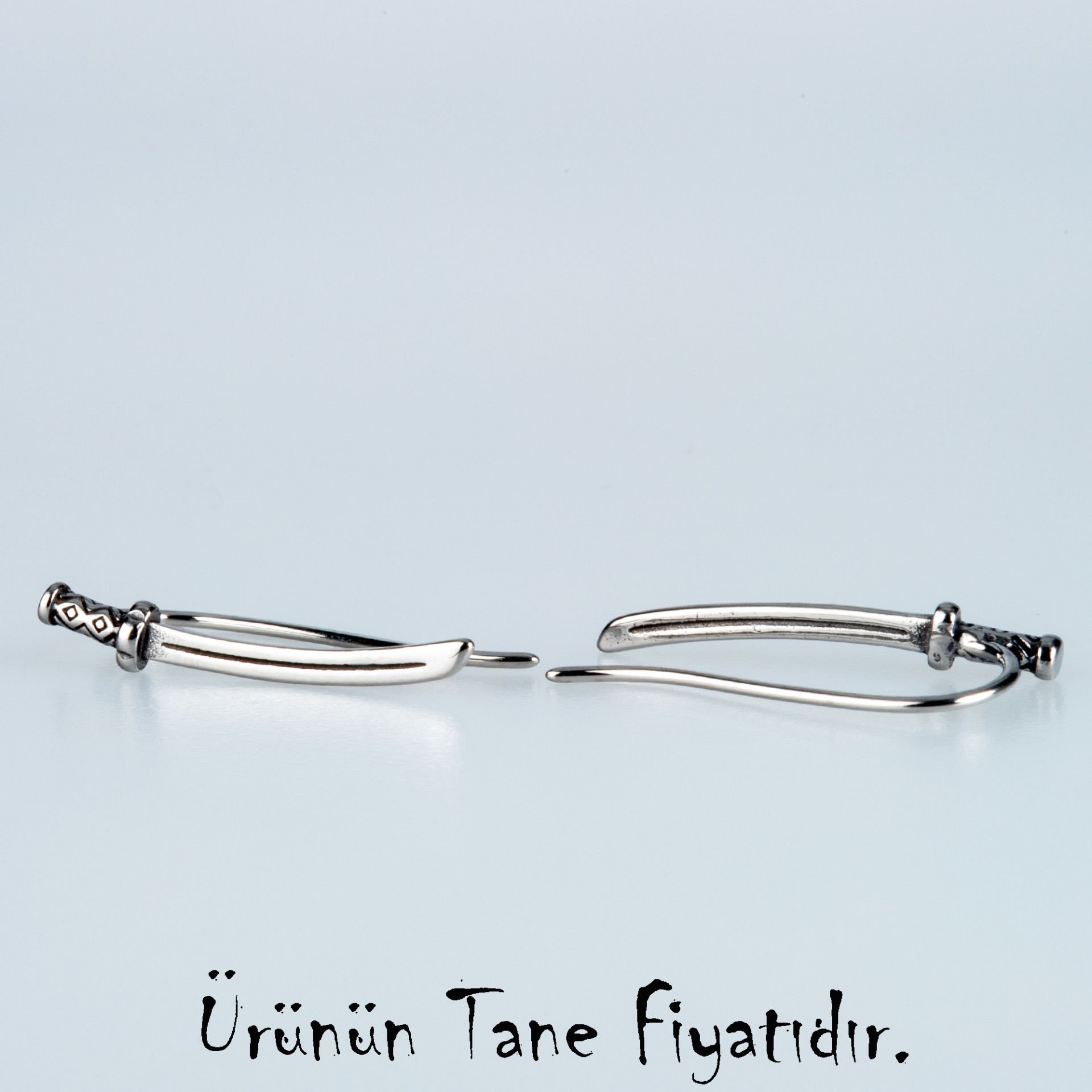 Steel Gothic Katana Earring-Single