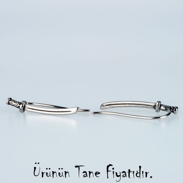 Steel Gothic Katana Earring-Single