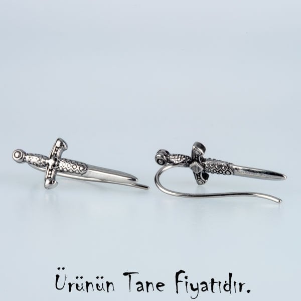 Steel Gothic Dagger Earring-Single