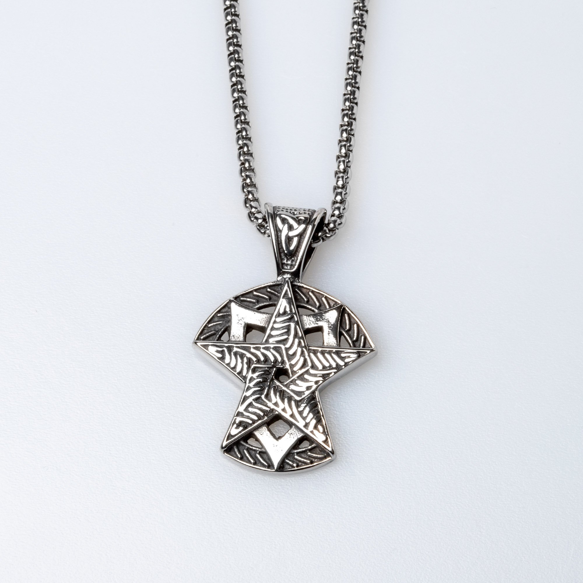 Steel Necklace Star