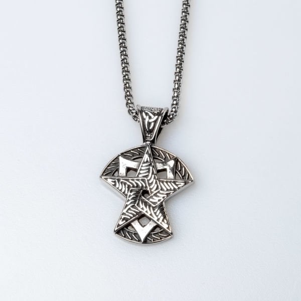 Steel Necklace Star