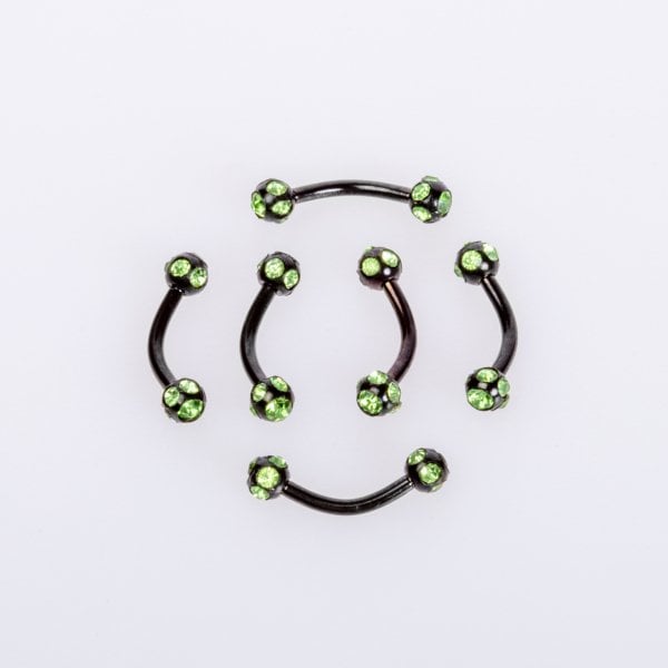 Piercing Eyebrow 3mm Stone