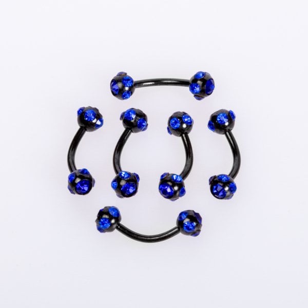 Piercing Eyebrow 4mm Stone