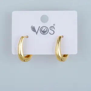 Vos Jewelry 14K Tırnaklı Halka Küpe
