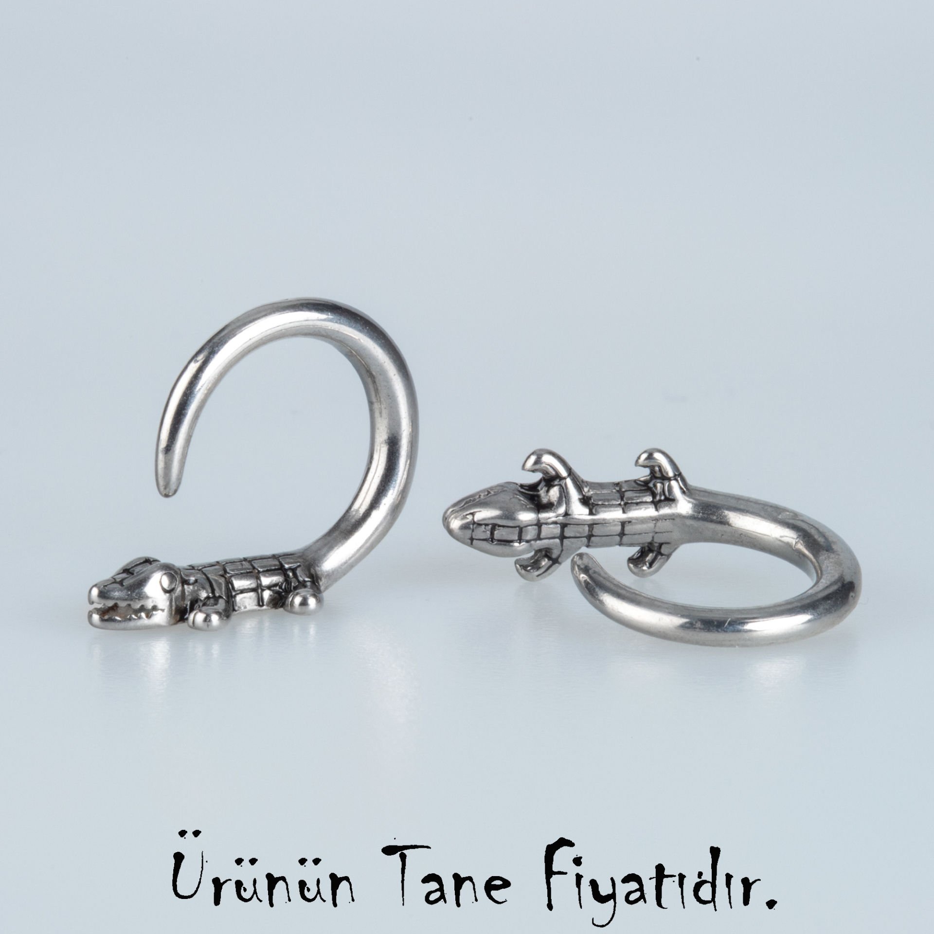 Piercing Tünel Tiribal Timsah Tek