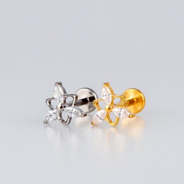 Piercing Titanyum Tragus Çiçek