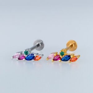 Piercing Tragus Helix Beyaz