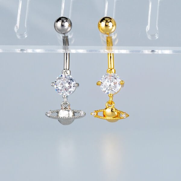 Piercing Göbek Fashion saturn