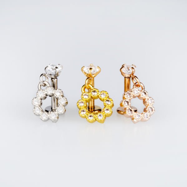 Toptan 316L Çelik Barlı Piercing Tragus