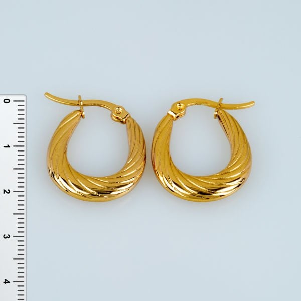 Steel Earring Pair