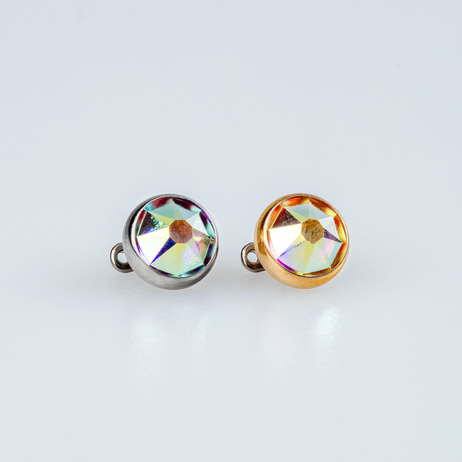 Piercing Titanyum  Dermal 7mm Taş Beyaz