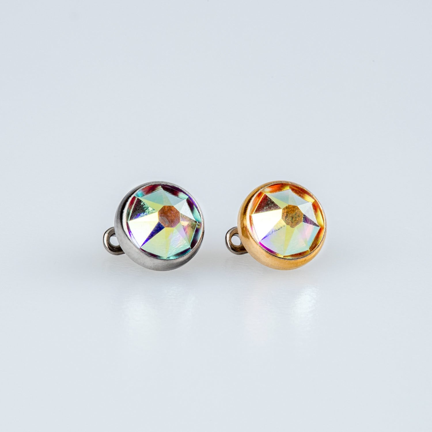 Piercing Titanyum  Dermal 7mm Taş Beyaz