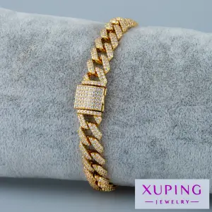 Xuping Jewelry 14K Cuban Zincir Bileklik