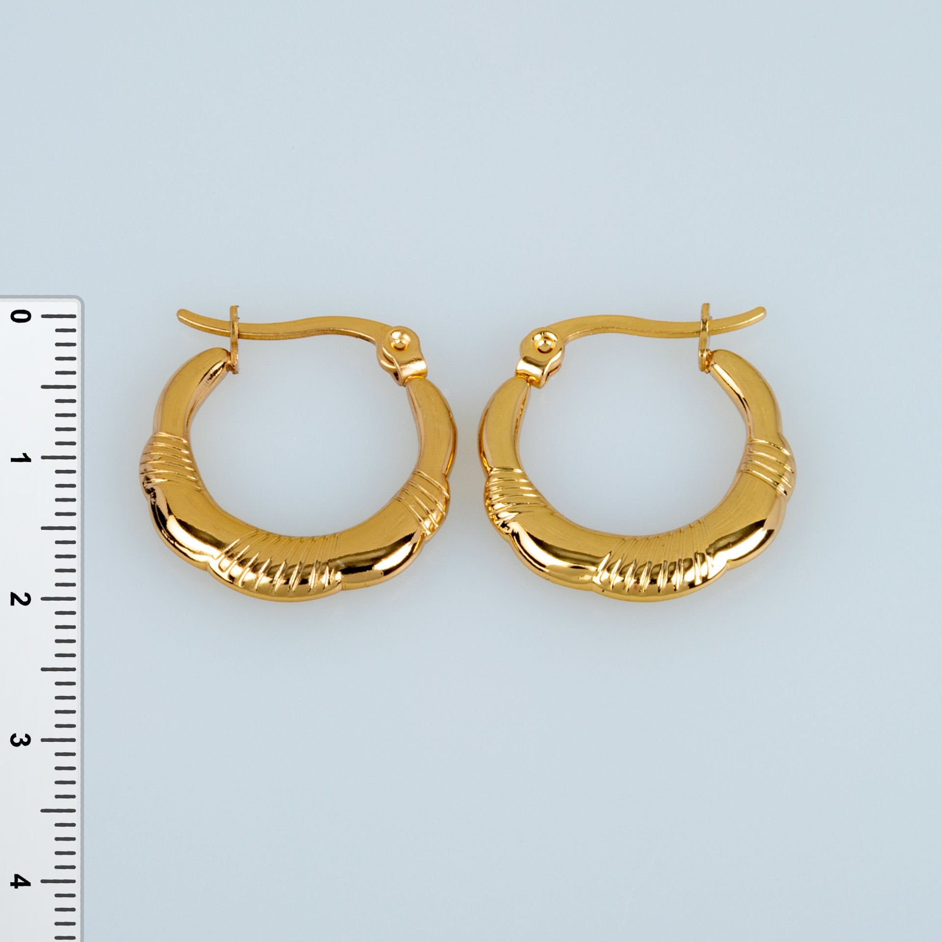 Steel Earring Pair