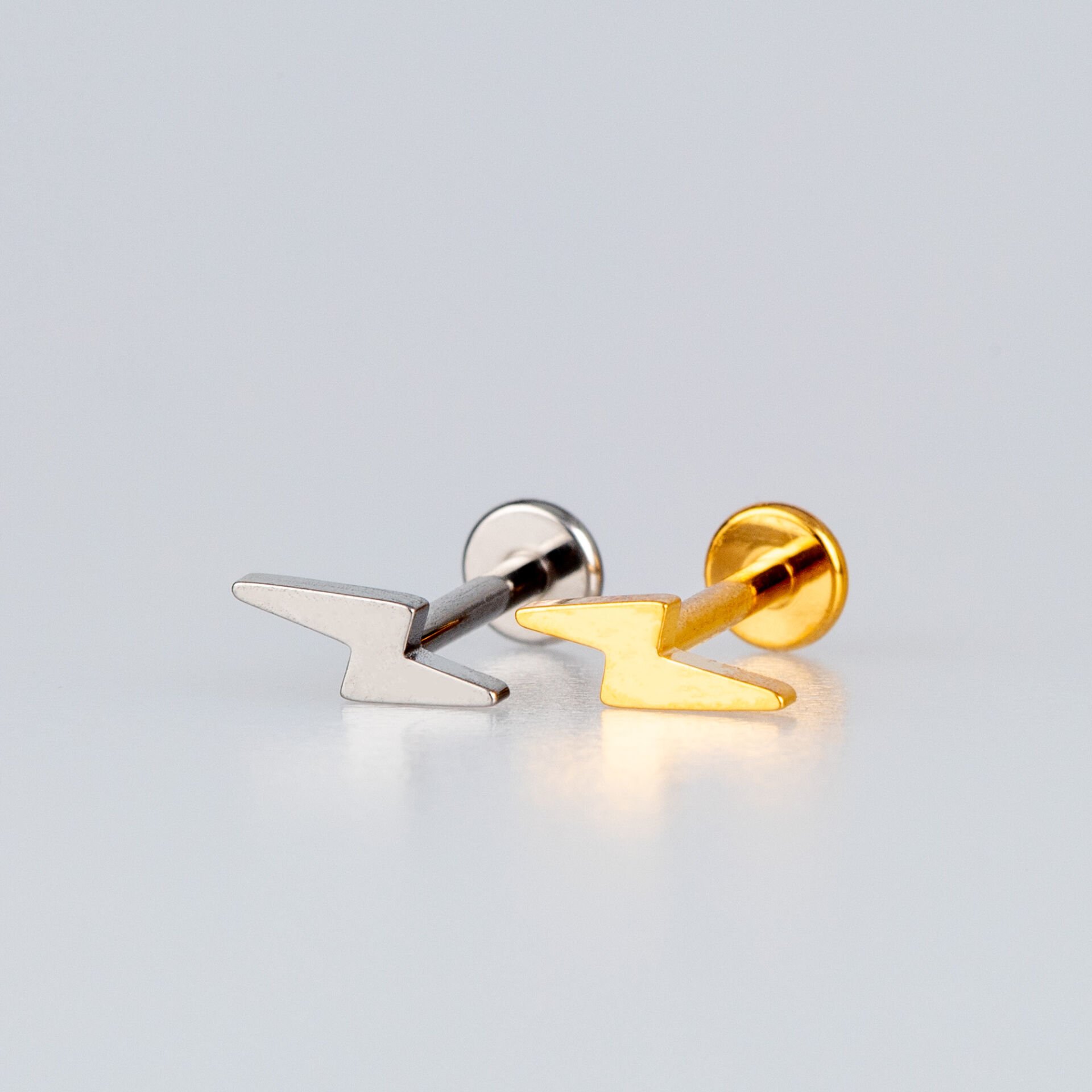 Piercing Titanyum Tragus Şimşek Sarı