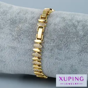 Xuping Jewelry 14K Işıltılı Marquise Halkalı Bileklik