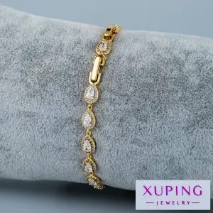 Xuping Jewelry 14K Işıltılı Damla Taşlı Bileklik