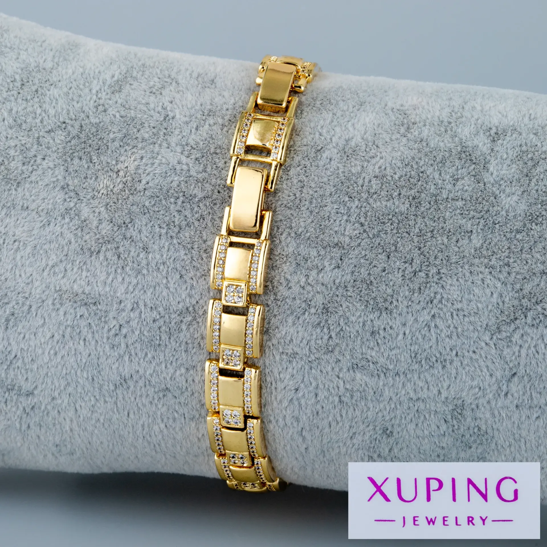 Xuping Jewelry 14K Dikdörtgen Taşlı Bileklik