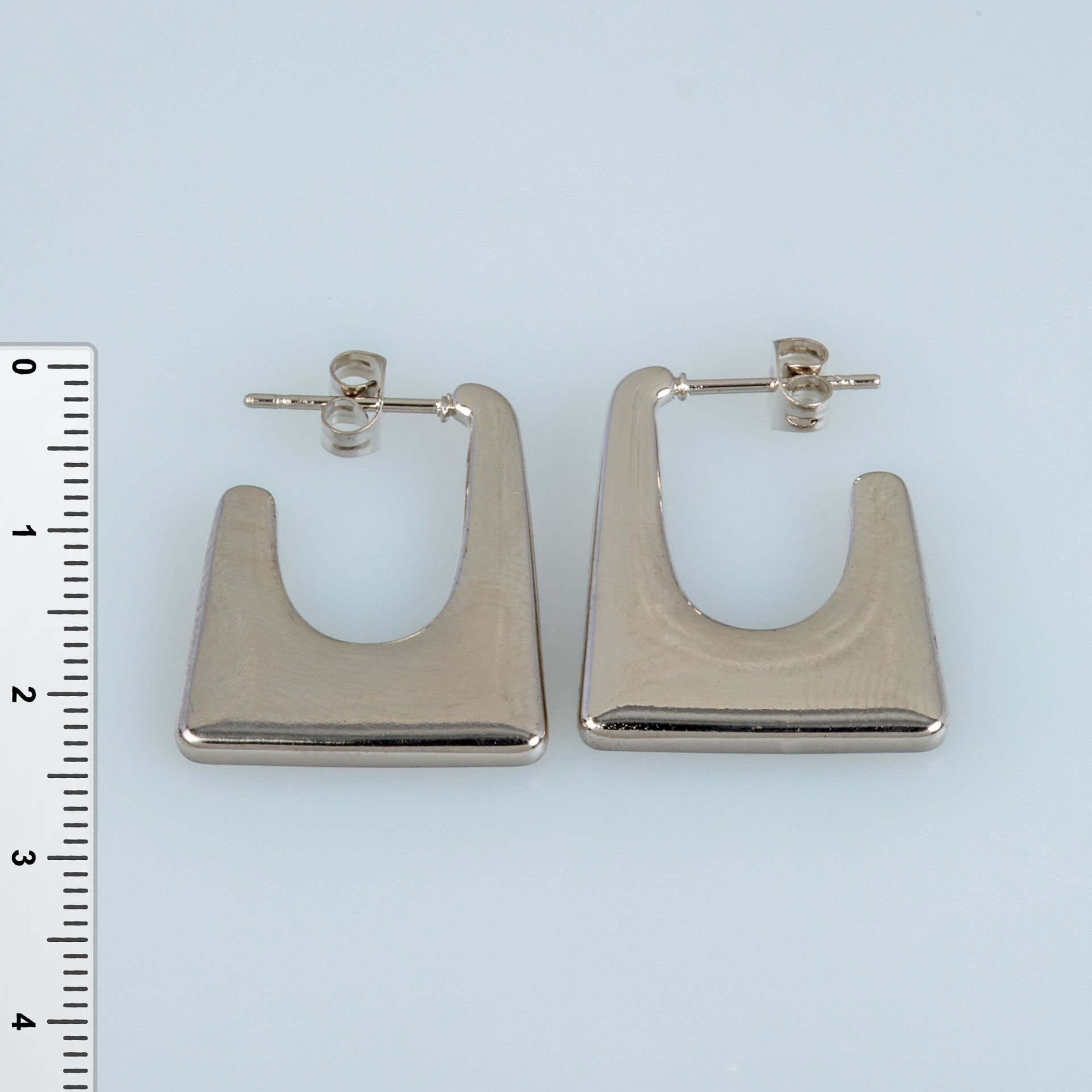 Steel Earring Pair