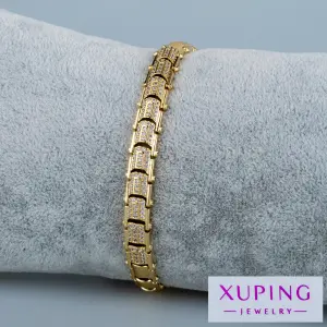Xuping Jewelry 14K Işıltılı Zirkon Taşlı Bileklik