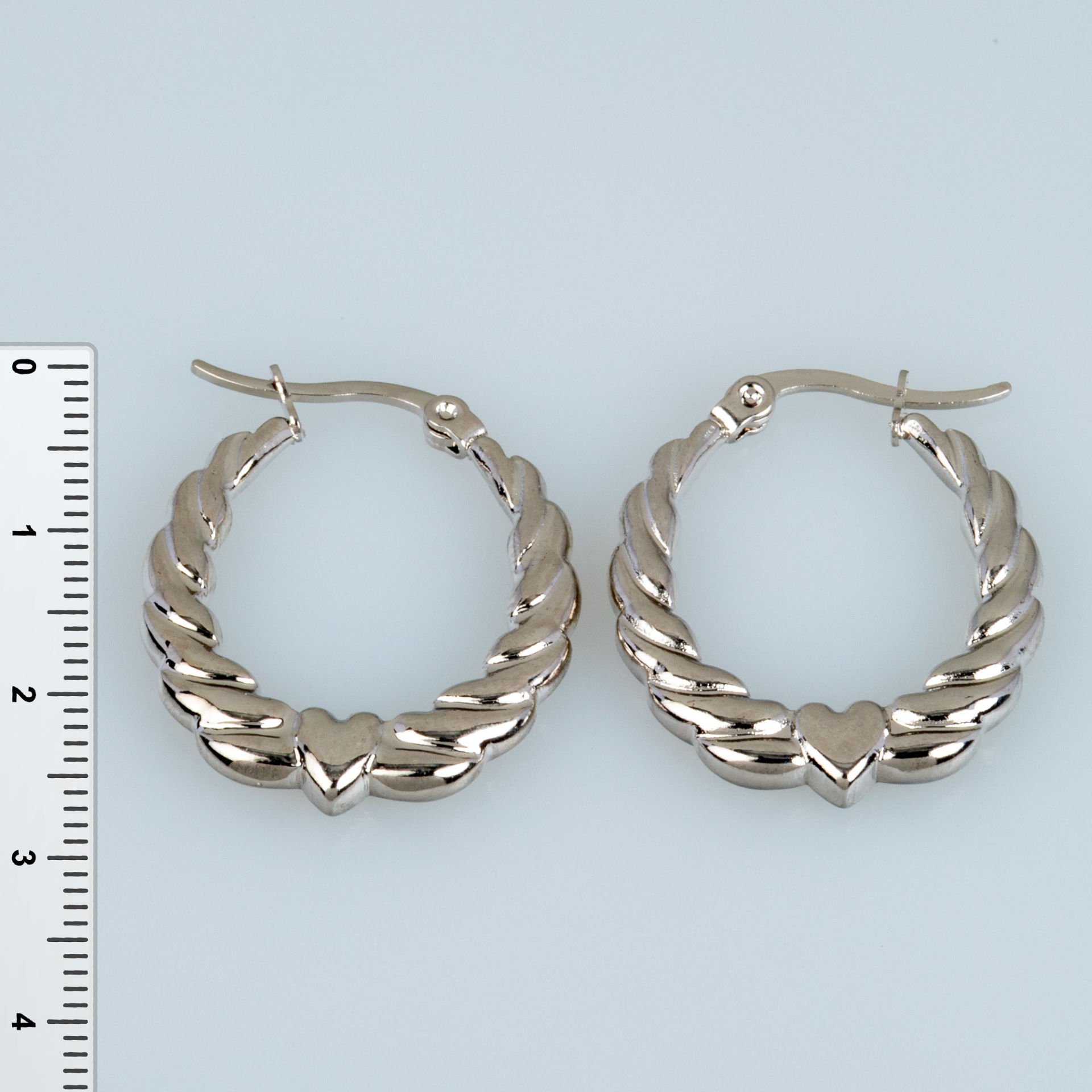 Steel Earring Pair