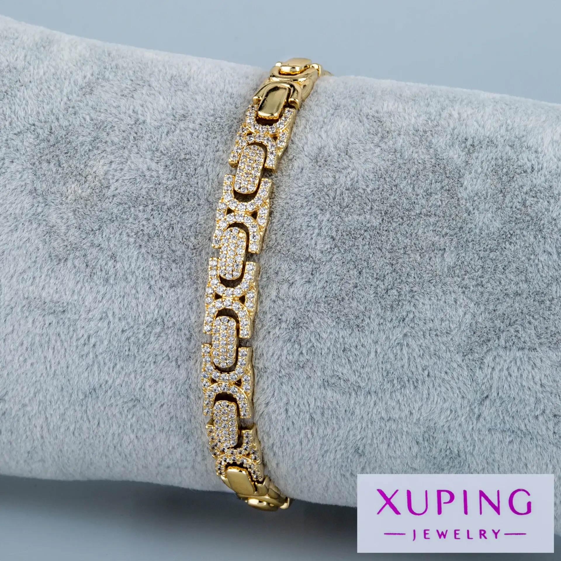 Xuping Jewelry 14K Taşlı Zincir Bileklik
