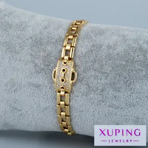 Xuping Jewelry 14K Taşlı Zincir Bileklik