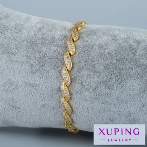 Xuping Jewelry 14K Taşlı Zincir Bileklik