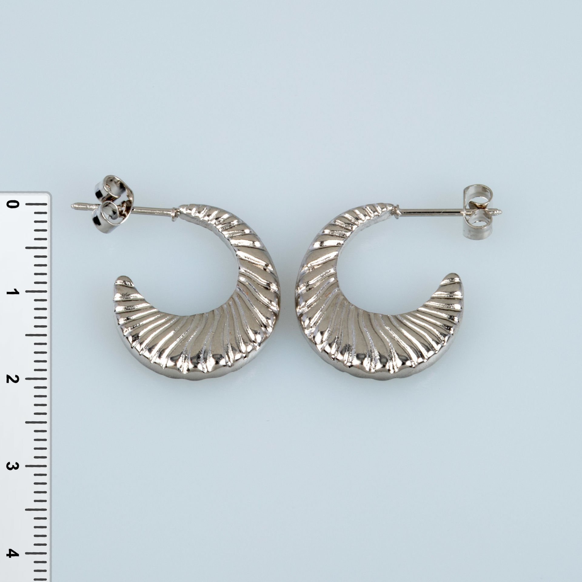 Steel Earring Pair