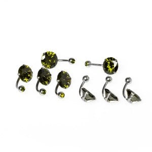 Piercing Göbek Taşlı
