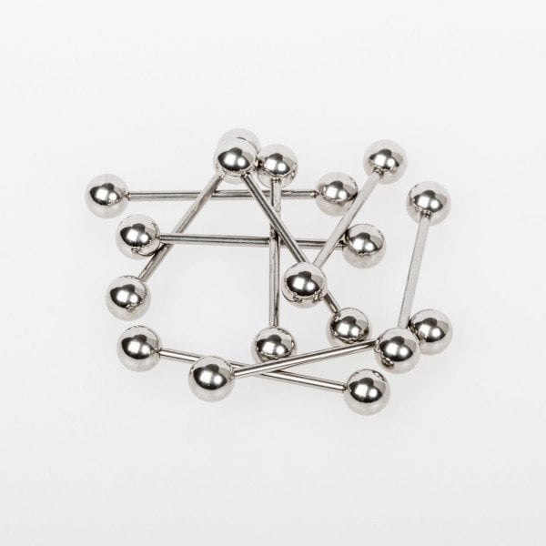 Piercing Dİl İlk Delim 1.6 bar 6mm Top Bar Boyu: 16mm