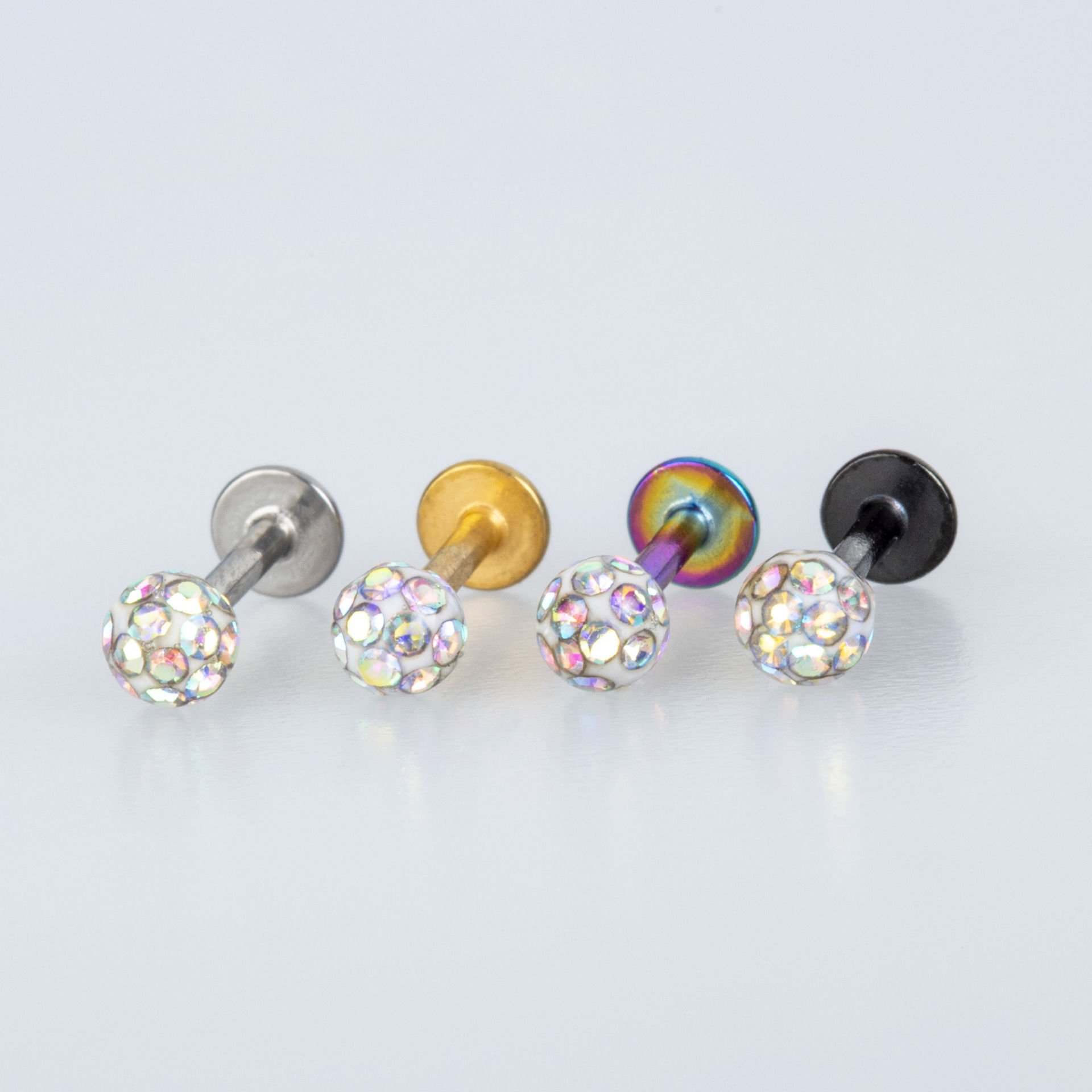 Piercing Labret Şambala Mumlu 3.5mm Top
