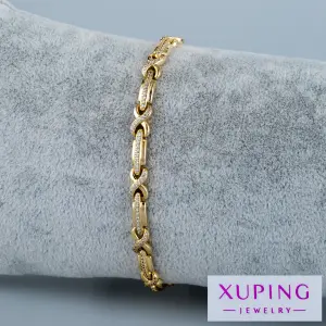 Xuping Jewelry 14K Zarif Sonsuz Taşlı Zincir Bileklik
