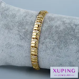 Xuping Jewelry 14K Taşlı Zincir Bileklik