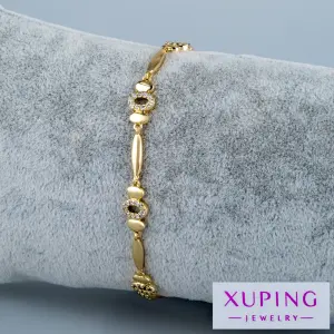 Xuping Jewelry 14K Zarif Oval Taşlı Bileklik