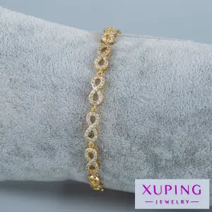 Xuping Jewelry 14K Zarif Sonsuz Taşlı Bileklik