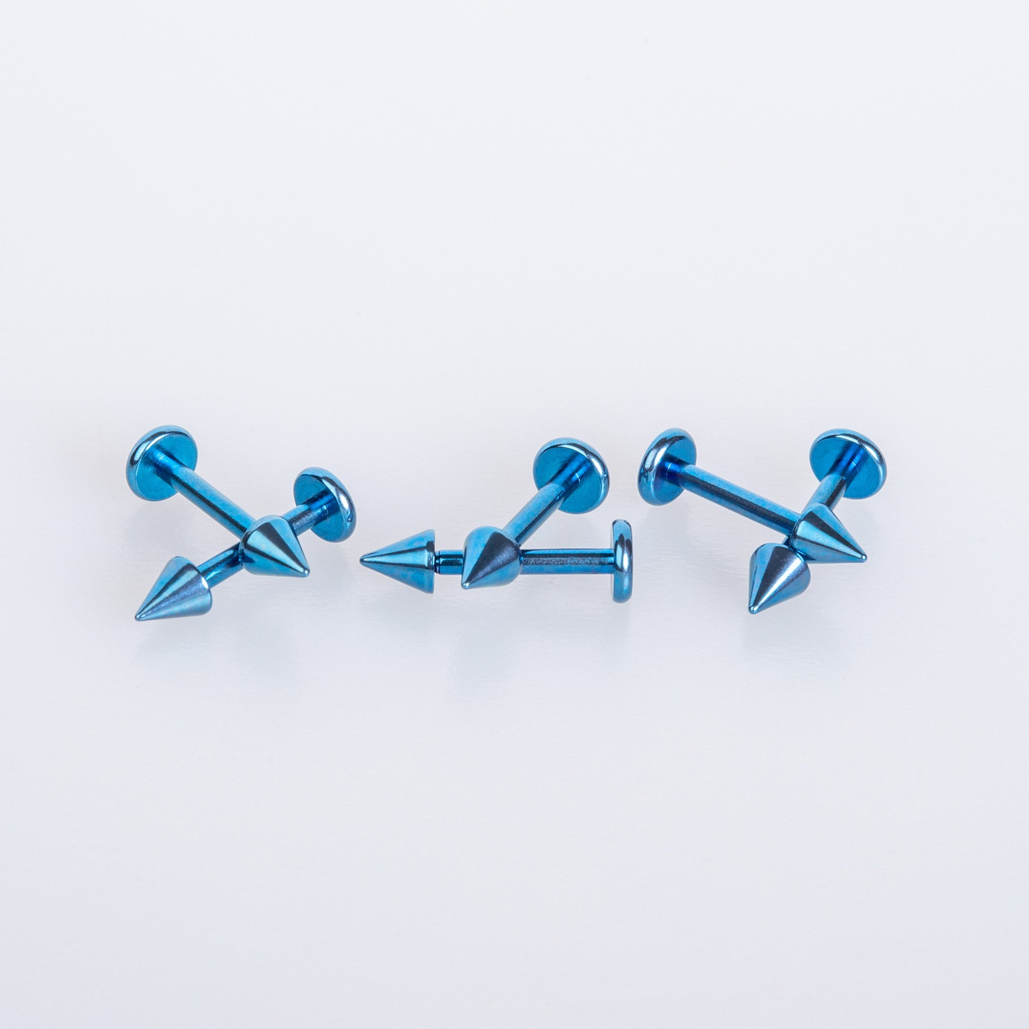 Piercing Titanyum Labret Spike Boy: 1.2x10x3mm