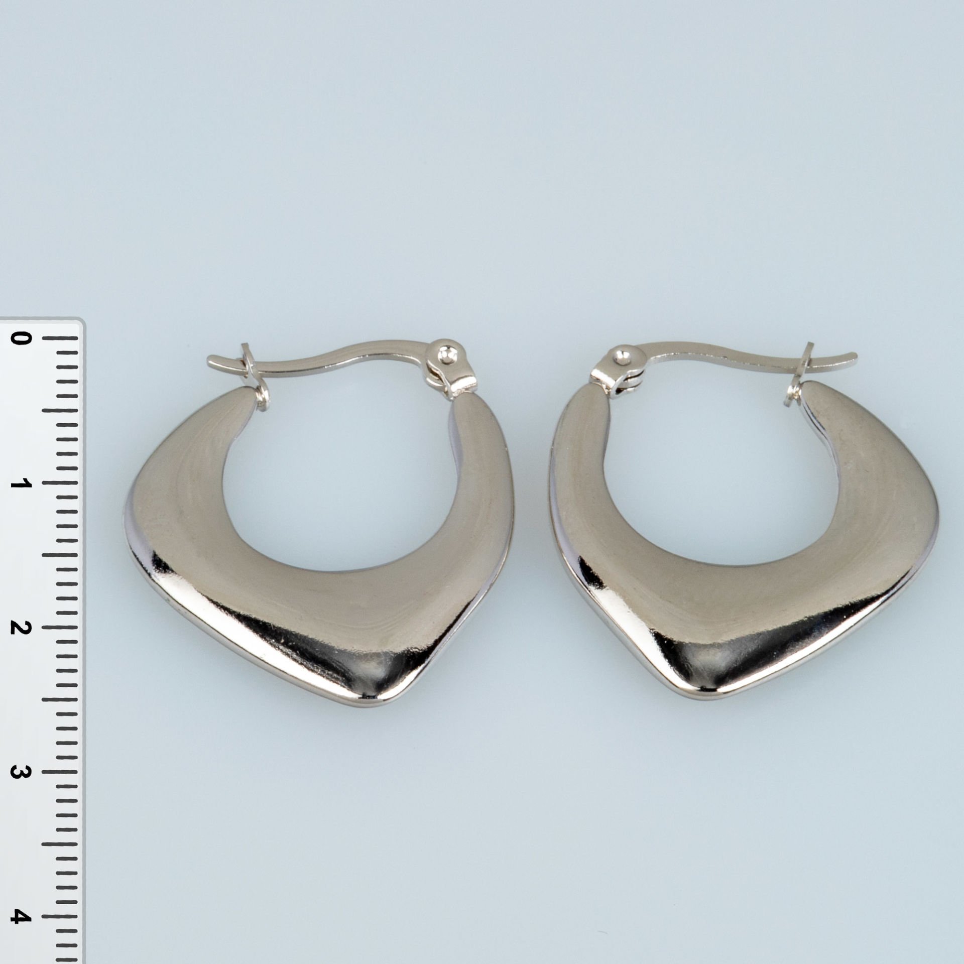 Steel Earring Pair