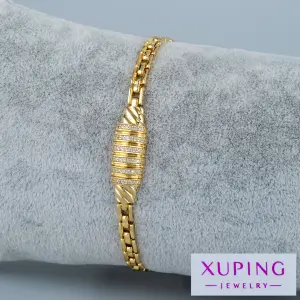 Xuping Jewelry 14K Taşlı Zincir Bileklik