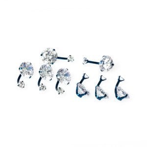 Navel Piercing 12mm Stone