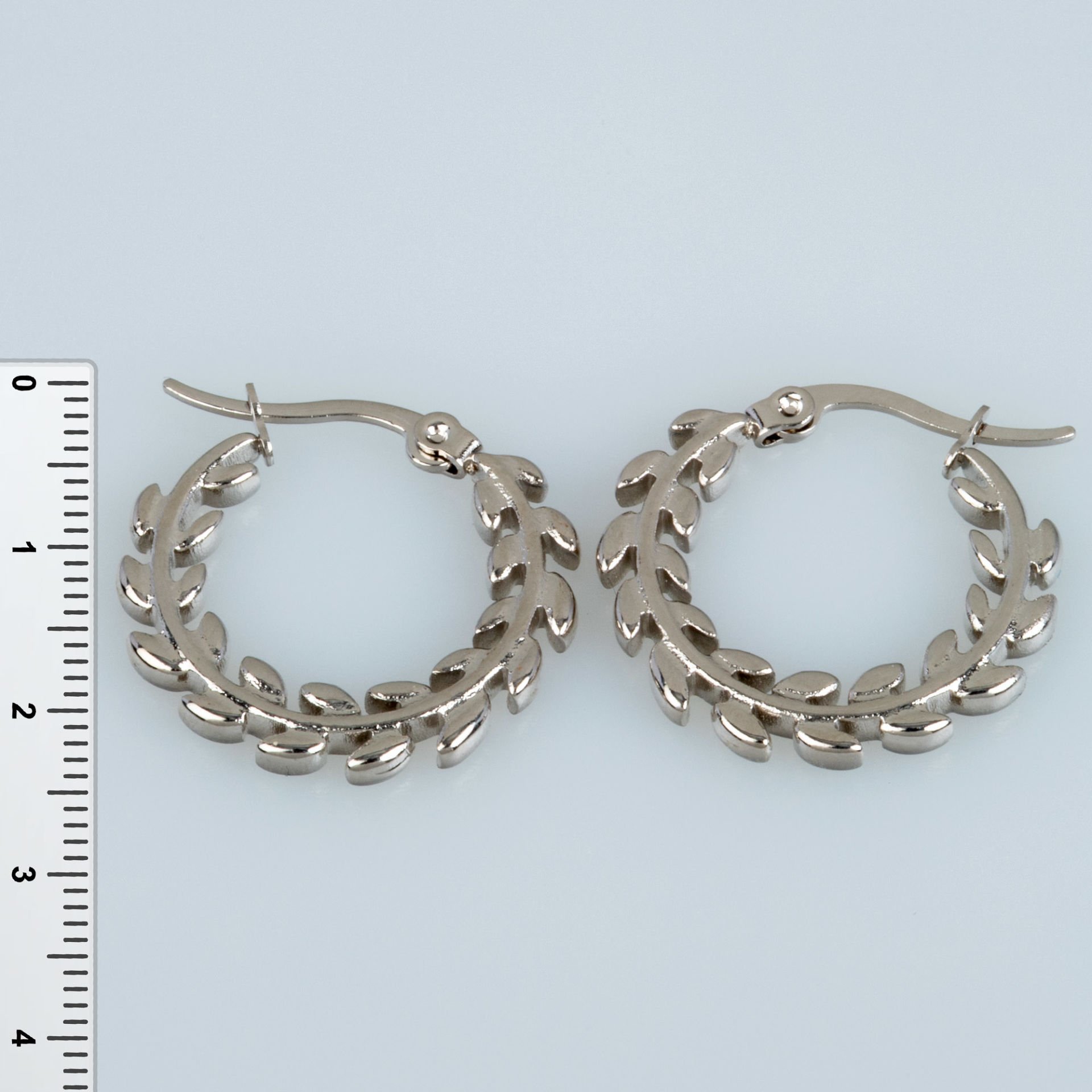 Steel Earring Branch Pair