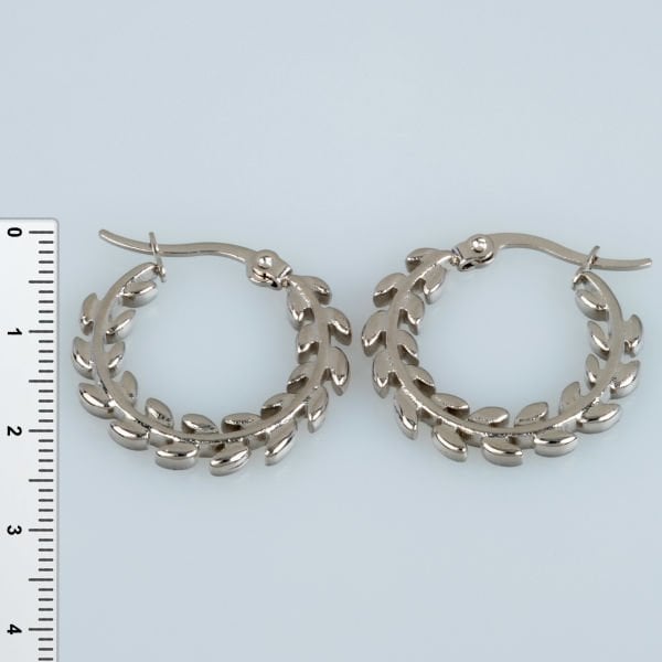 Steel Earring Branch Pair