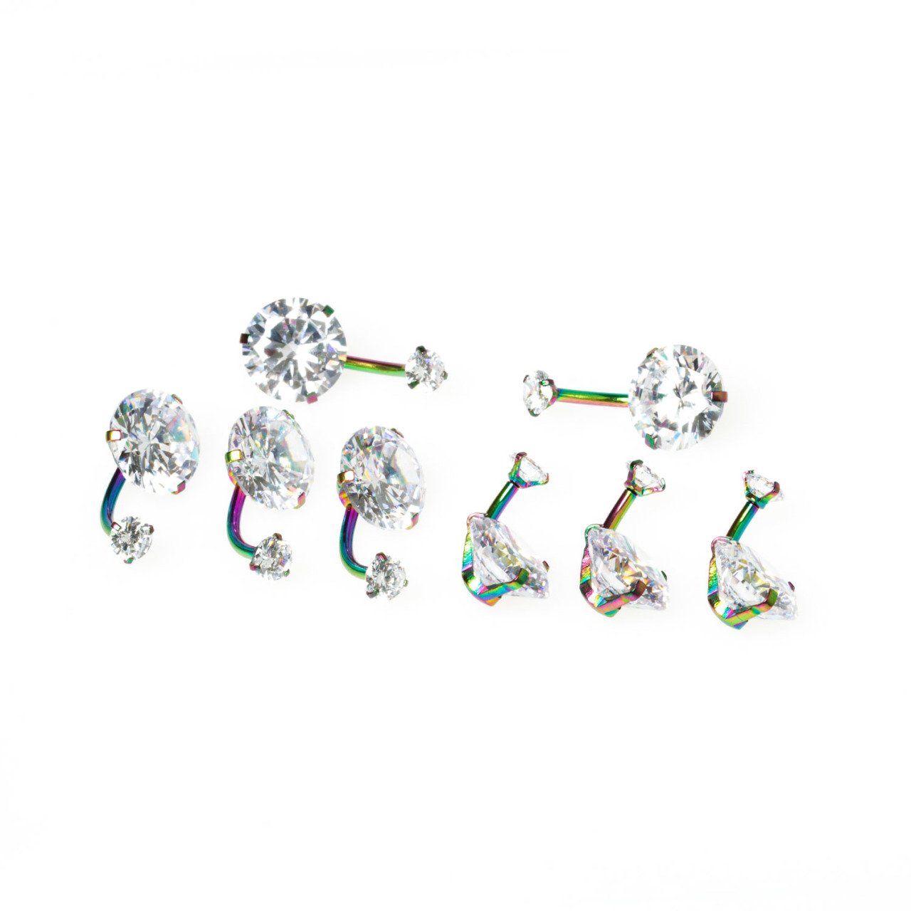 Piercing Göbek 12mm Taşlı