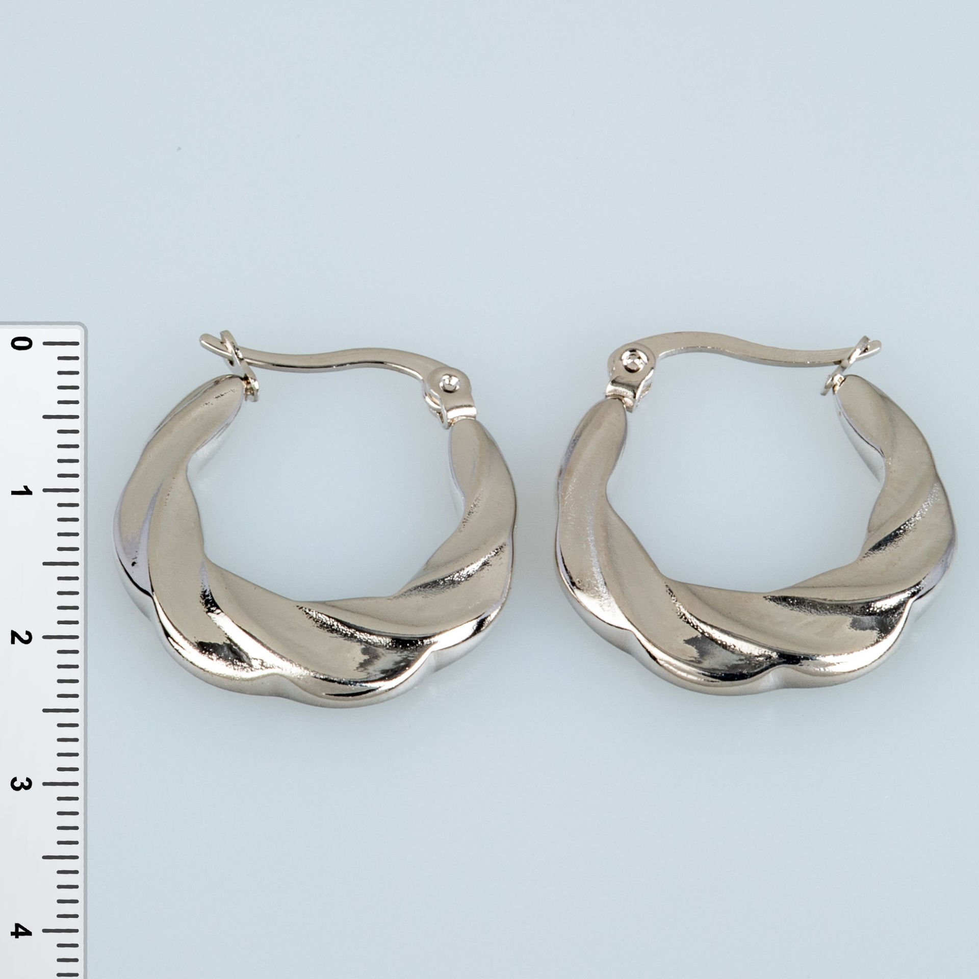 Steel Earring Pair