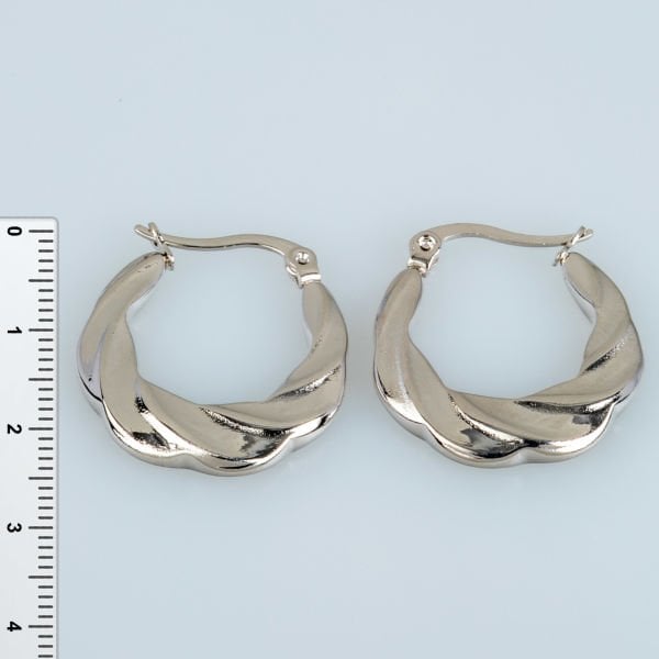 Steel Earring Pair