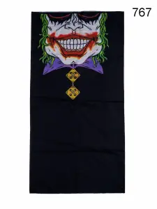 Toptan Sırıtan Joker Palyaço Baskılı Dikişsiz Boyunluk