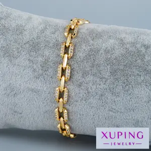Xuping Jewelry 14K Taşlı Zincir Bileklik