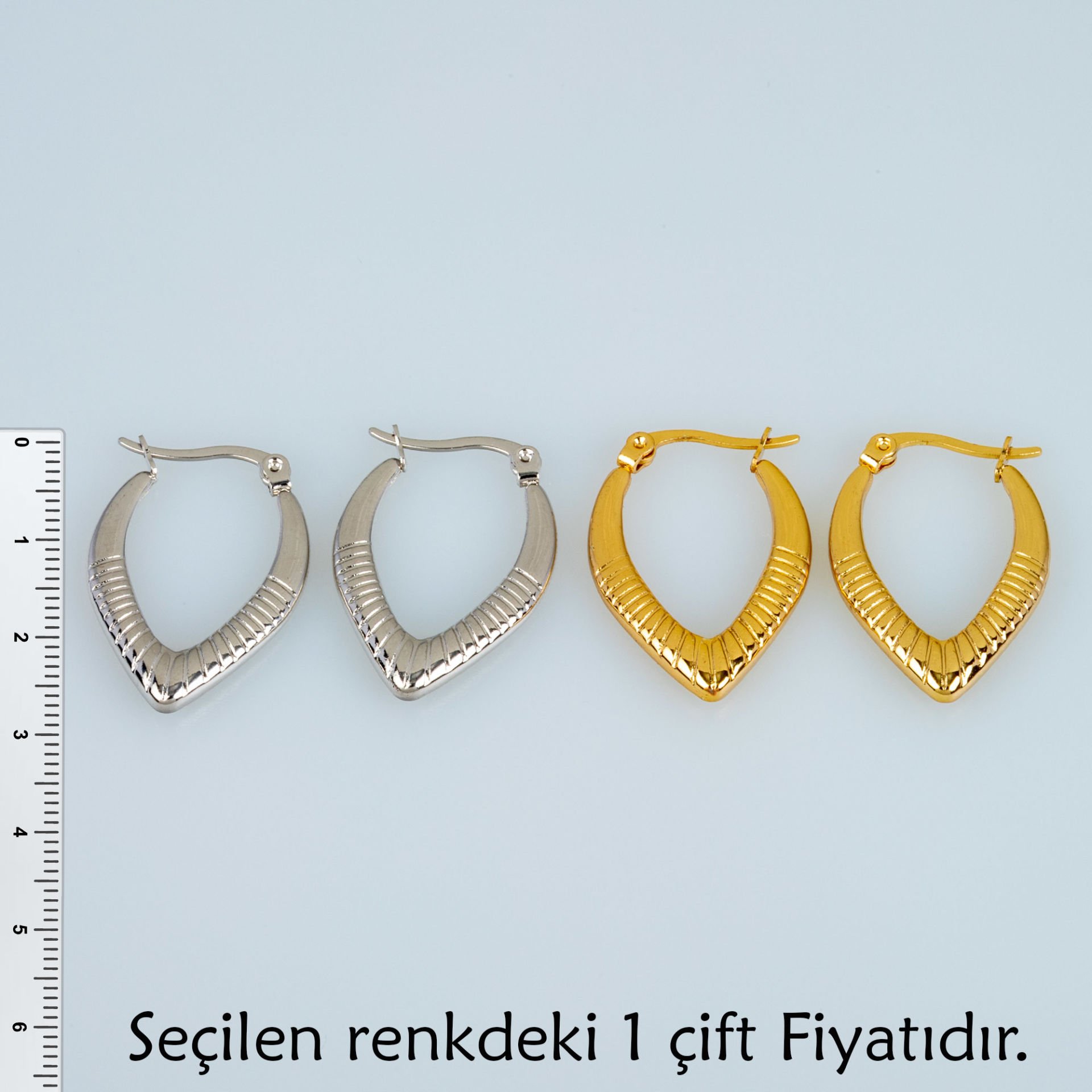 Steel Earring Pair